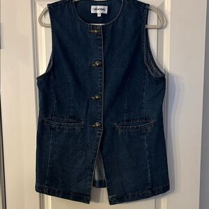 NEW LISTING!! BRAND NEW~ NEVER WORN! Vigoss Indigo Denim Button-Front Vest